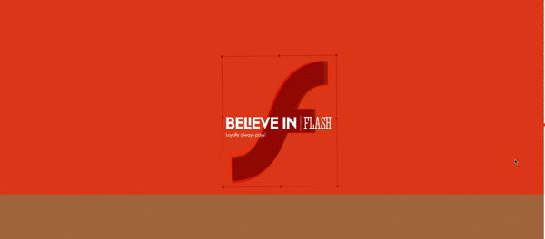 Yes, that is a parallax site that says, "Believe in Flash"
