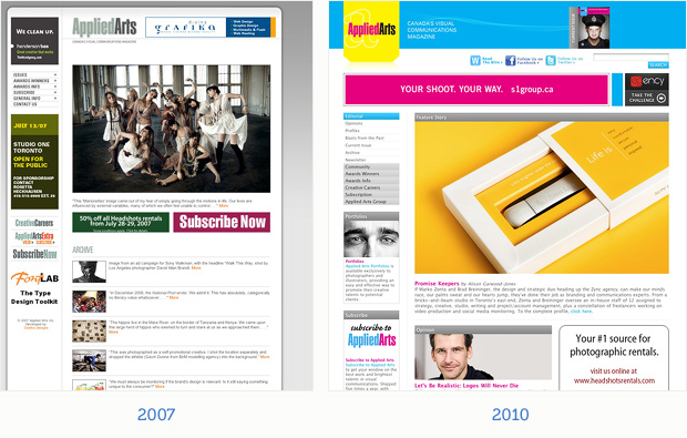 applied arts magazine before and after