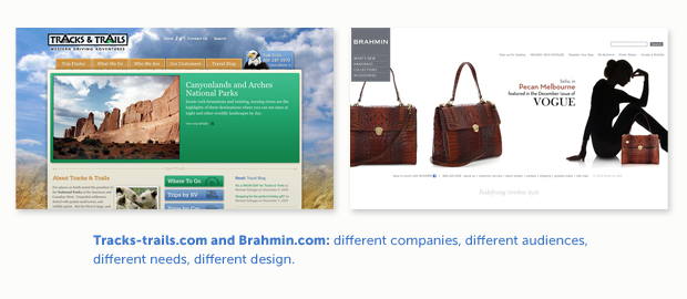 tracks-trails.com vs. brahmin.com