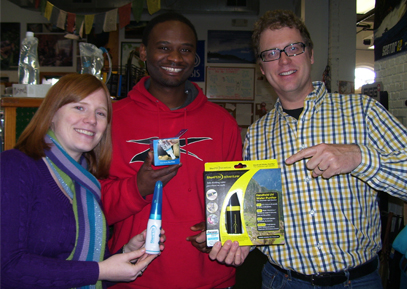 Jillian, George, & Steve G with the SteriPEN