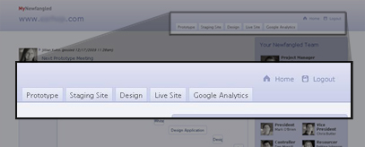 My.Newfangled.Com Tabbed Interface